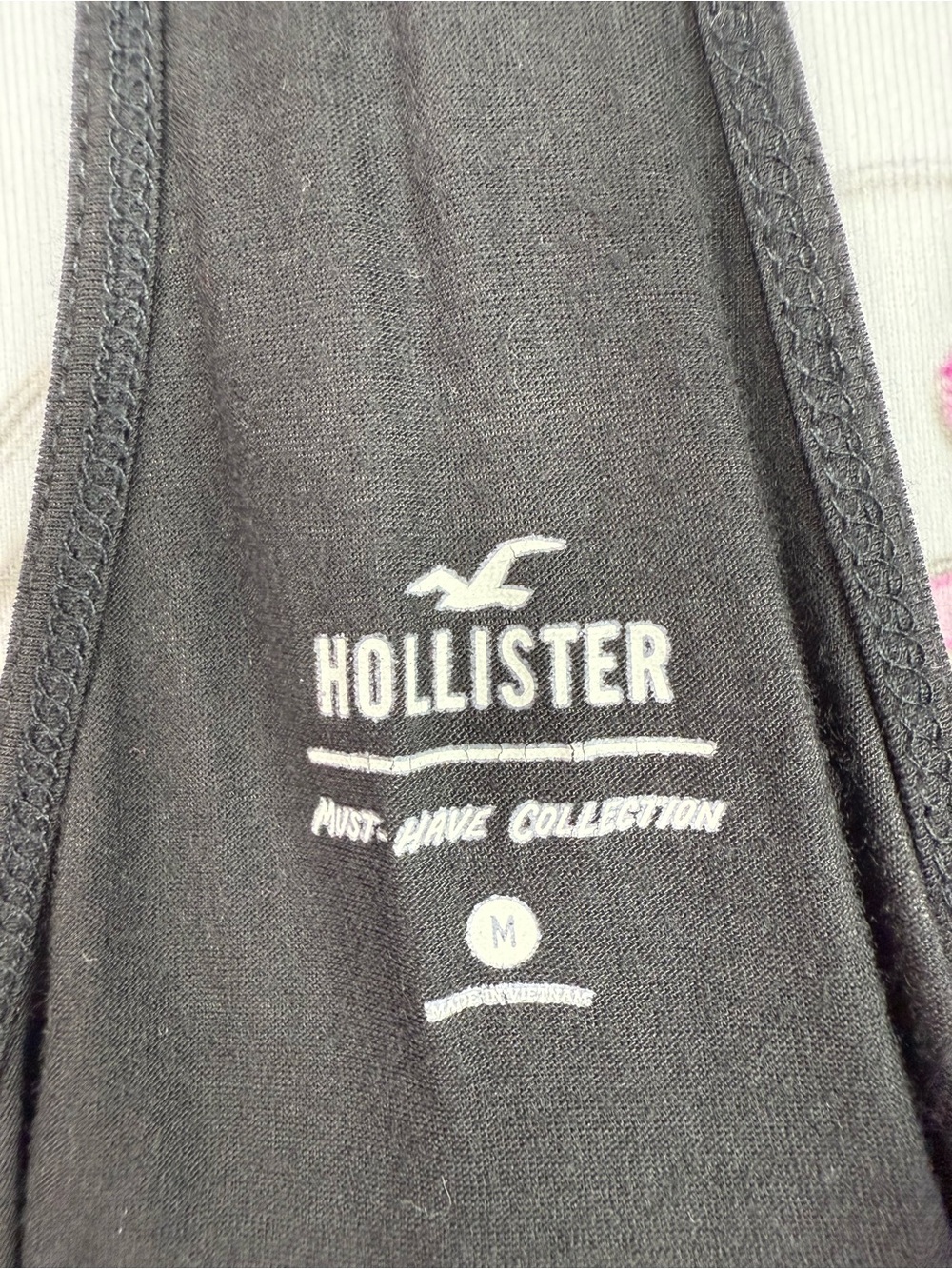 Hollister Black Racerback Peplum Tank Top - Picture 7 of 11